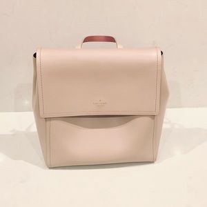 Kate spade light tan/pink backpack tote bag.